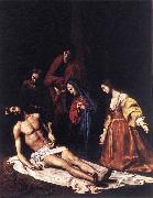 TOURNIER, Nicolas Entombment wt oil on canvas